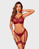 avidlove lingerie sets with garter belt 3 piece bra and panty set teddy babydoll