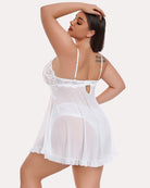 avidlove plus size lingerie for women sexy lingerie dress lace babydoll lingerie v neck open front strap nightdress