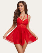 avidlove lingerie for women lace nightgowns babydoll mesh chemise slit boudoir sleepwear