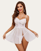 avidlove lingerie for women lace nightgowns babydoll mesh chemise slit boudoir sleepwear