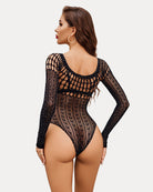 avidlove womens lingerie fishnet bodysuit sexy outfit for women hollow out off shoulder long sleeve lingerie one size b0d1qknngr