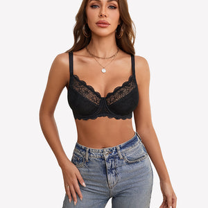 Lifting Lace Underwire Bra for Large Bust