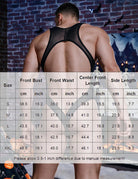 Black sheer mesh thong bodysuit with open back and U-shaped back neckline