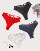 avidlove sexy cheeky panties for women lace criss cross bikini underwear pack