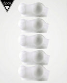 Seamless strapless bandeau bra set, padded tube style, white