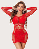 avidlove womens lingerie fishnet dress sparkle rhinestone bodysuit babydoll