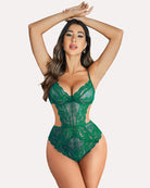 avidlove women lingerie lace bodysuit teddy lingeries v neck cut out one piece mini babydoll