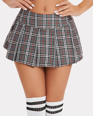 Mini Pleated Skirts Mini Plaid Skirt