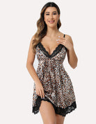 avidlove women lace nightgown satin leopard lingerie dress v neck sleepwear slips nightie