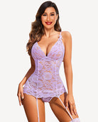 avidlove women s lace babydoll with garter mini teddy bodysuit sexy lingerie backless chemise no stocking