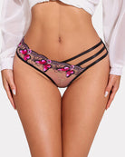 avidlove sexy panties for women butterfly embroidered underwear mesh panties pack