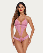 avidlove deep v lingerie lace teddy one piece babydoll mini bodysuit