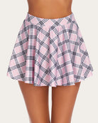 avidlove pleated mini skirt plaid skirts high waist a line skater skirt for lingerie schoolgirl