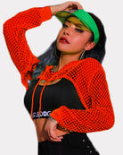 avidlove mesh hoodie crop top womens fishnet shirt long sleeve crop top hoodie