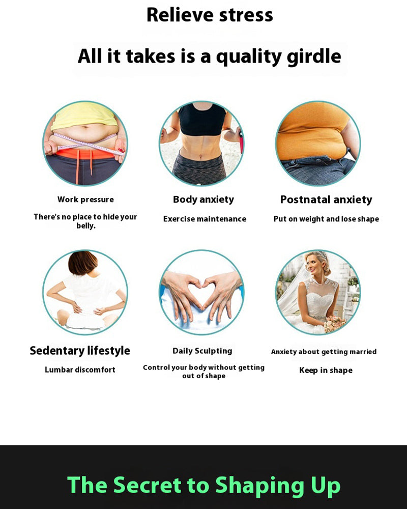 Girdle benefits: stress relief, shaping, and support for various needs and concerns.