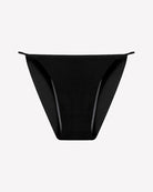 Black leakproof period panties with side absorbent panels