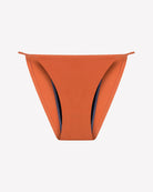 Orange leakproof period panties with side absorbent panels