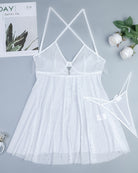 Women's Rhinestone Halter Babydoll Lingerie Sheer Glitter Mesh Dress - SYV010368_W-8.jpg