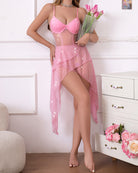 Women's Rhinestone Underwire Babydoll Lingerie Sheer Asymmetric Hem - SYV010397_P-7.jpg