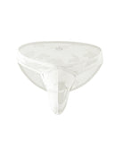 Men's Mesh Camo Print Low-Rise Briefs - White