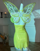 Avidlove Fairy Costume Shimmer Mini Dress with Butterfly Wings