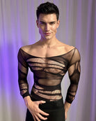 Mesh Lace Cutout Bodysuit - Style 3