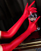 Oil-Shiny Sheer Opera Gloves