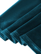 Peacock blue velvet fabric with smooth pleated texture for mermaid skirt
