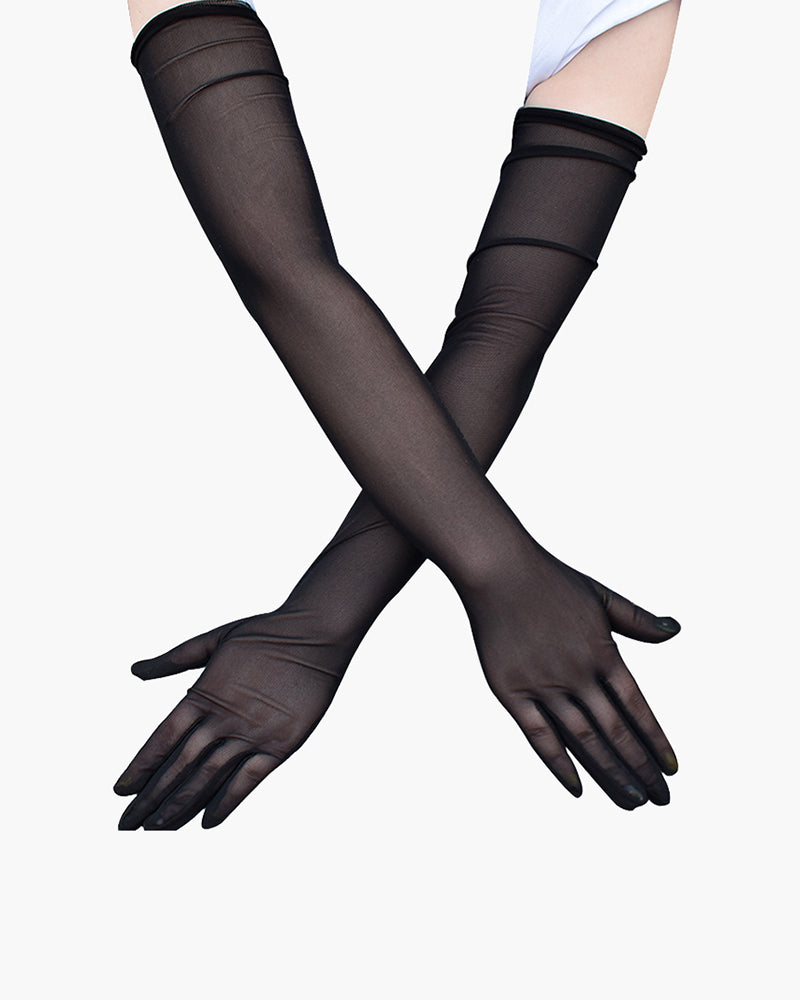 Stretch Lace Elbow Gloves