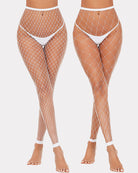 avidlove fishnet stockings footless high waist fishnets tights pantyhose for women