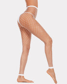 avidlove fishnet stockings footless high waist fishnets tights pantyhose for women