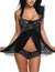 Avidlove Babydoll Lingerie for Women Halter Chemise Open Front Lingerie Sexy Nightwear