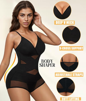 avidlove shapewear bodysuit for women body shaper tummy control shaperwear plus size body suits with snap crotch