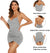 Avidlove Sexy Sparkly Glitter Dress Cowl Neck Spaghetti Strap Bodycon Dress Sleeveless Ruched Cocktail Dress for Women